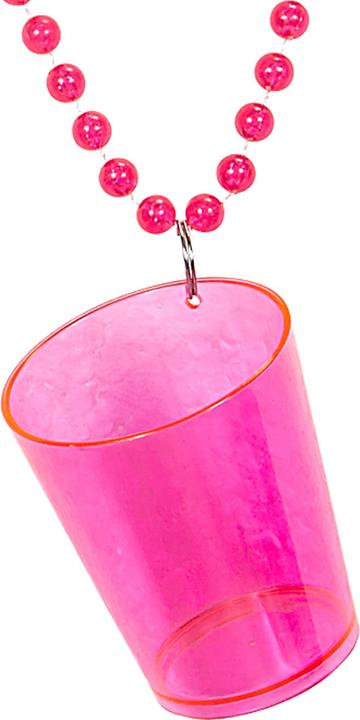 Widmann Halskette mit Schnapsglas in Neonpink (One Size)
