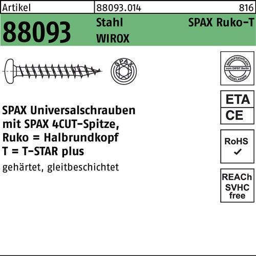Energie-Label Spax Spanplattenschrauben PH T15 3,5x12 mm (1000 Schrauben pro Stück)