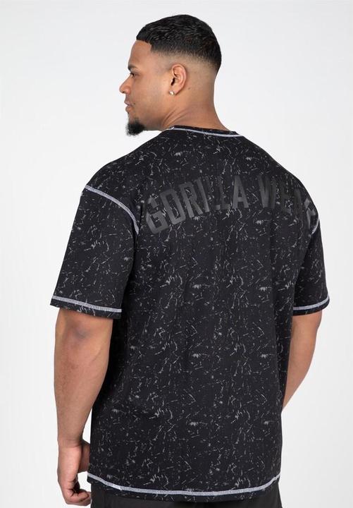Produktbild Gorilla Wear Saginaw Oversized T-Shirt - Schwarz Meliert (XXL)