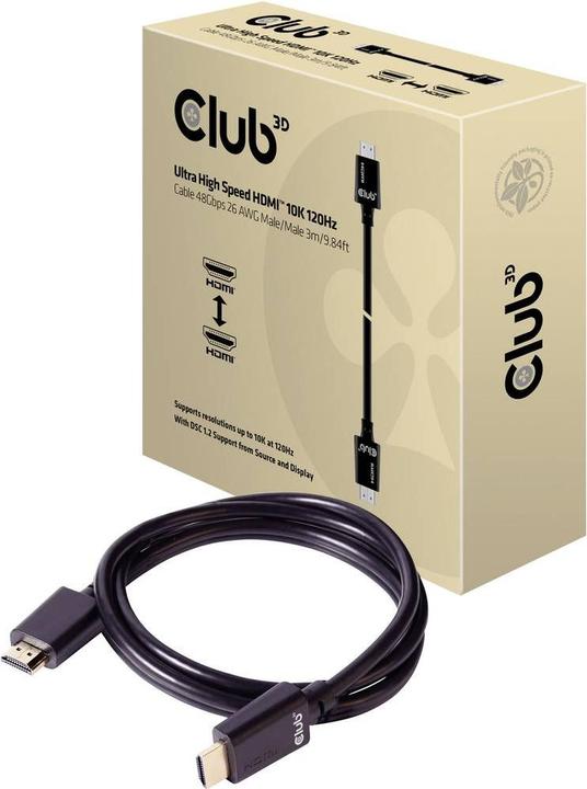 Actual product image Club 3D HDMI (Typ A) — HDMI (Typ A) (3 m, HDMI)
