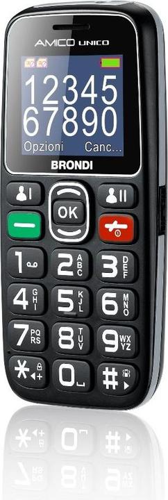 Produktbild Brondi Amico Unico (32 GB, Schwarz, 1.80", Dual SIM, 2G)