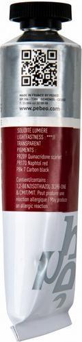 Actual product image Pebeo Artist Acrylics extrafine (Quinacridon scarlet fever, 37 ml)