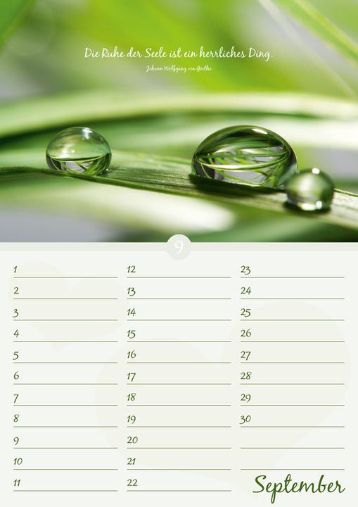 Produktbild Geburtstagskalender Auszeit für die Seele (Spezial, Harter Einband, Deutsch)