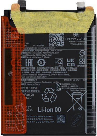 Actual product image Xiaomi BP4J Original Battery 5000mAh (Service Pack)
