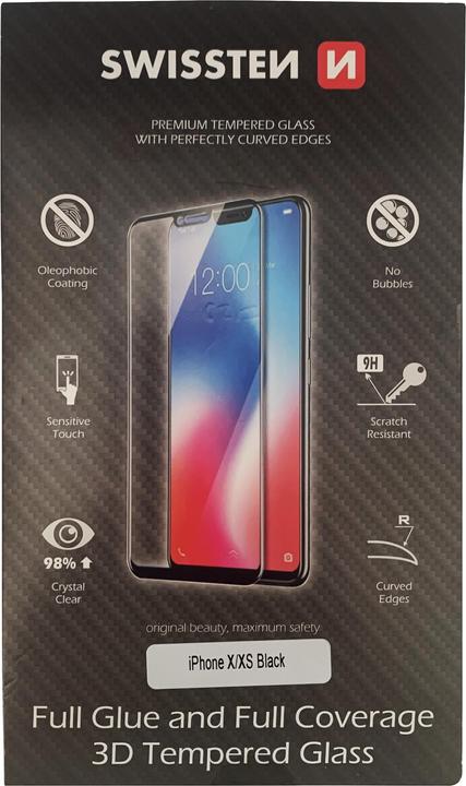 Actual product image Swissten Ultra Durable 3D Full Glue Glass (1 Piece, Apple iPhone XS, Apple iPhone X)