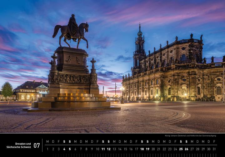 Produktbild Dresden und Sächsische Schweiz Premiumkalender 2026 (50 x 35 cm, Harter Einband, Deutsch)