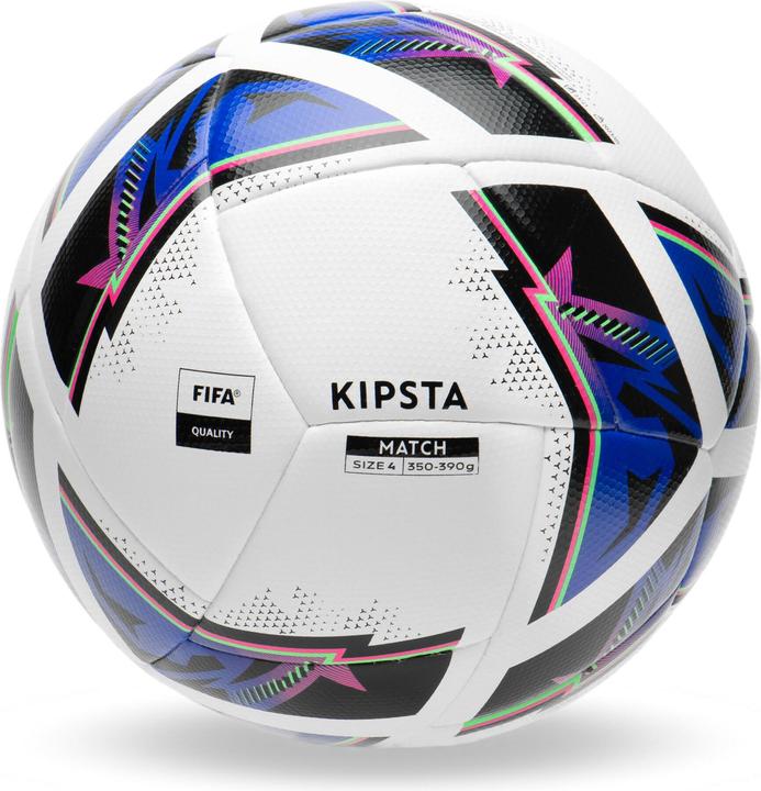 Immagine prodotto Kipsta Pallone da calcio da allenamento misura 4 Hybrid 2 - FIFA Quality Match Ball bianco (4)