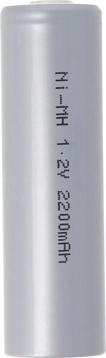 Produktbild AccuCell Akku HHR2200 Mignon AA Zelle NiMH Akku Flat Top mit (1 Stk., AA, 2200 mAh)