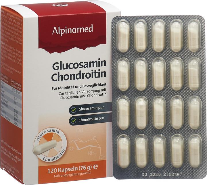 Actual product image Alpinamed Glucosamine Chondroitin (120 Piece, Capsules, 120 g)