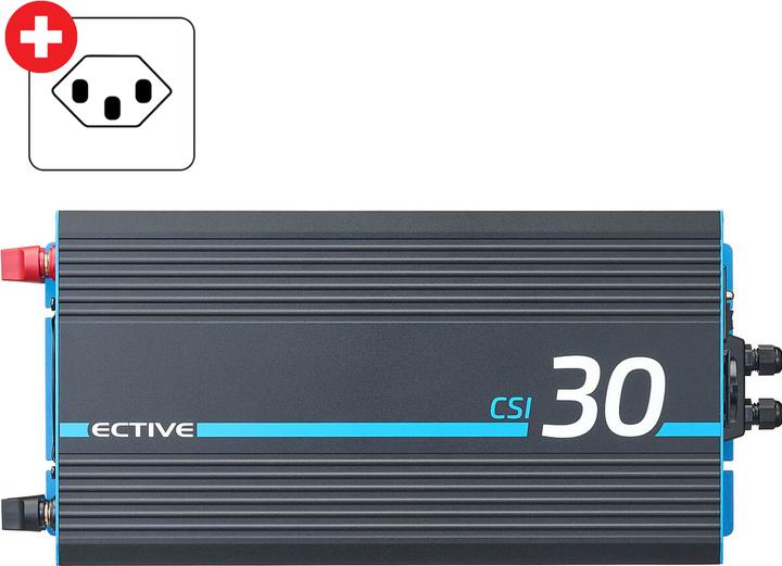 Actual product image Ective CSI 30 Sinus-Wechselrichter 3000W 24V mit Netzvorrangschaltung und Ladegerät (CH-Stecker)