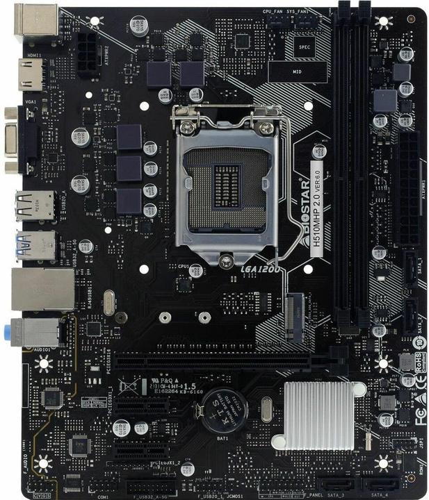Immagine prodotto Biostar H510MHP 2.0 (LGA 1200, Intel H510, mATX)