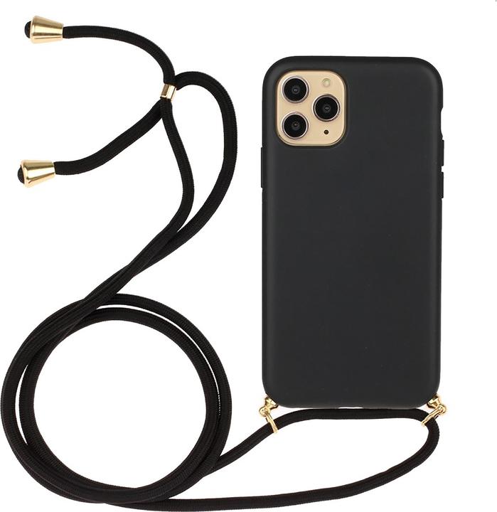 Cazy Handykette Hülle Kompatibel mit iPhone 13 Pro Max - Silikon Handyhülle mit Band Necklace Hülle -