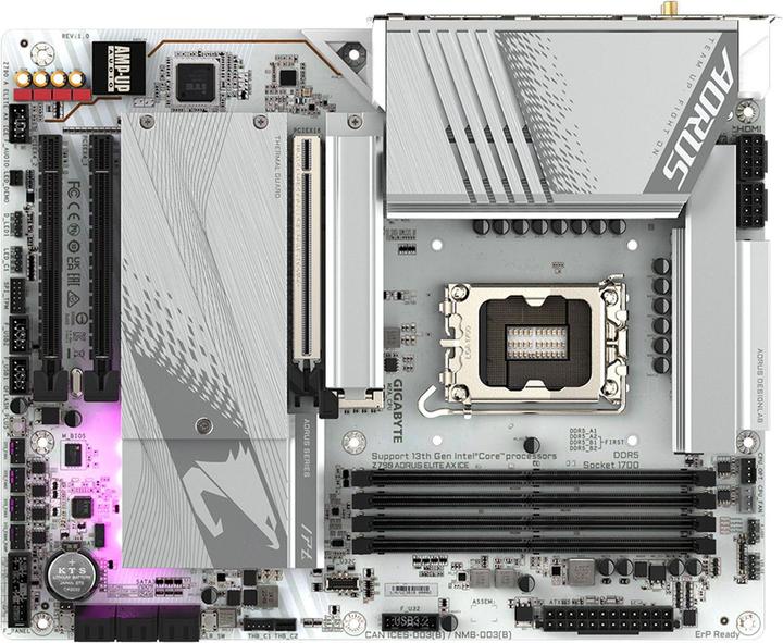 Image du produit Gigabyte MB GBT Intel 1700 Z790 A ELITE AX ICE (LGA 1700, Intel Z790 Express, ATX)