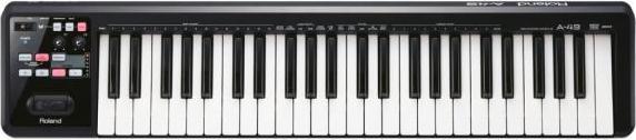 Roland A49 MIDI-Keyboard Schwarz mit MIDI-Kabel (Keyboard)