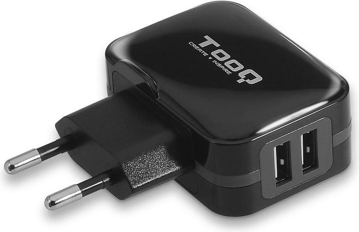 Tooq Technology CARGADOR PARED USB TQWC-1S02 2xUSB 3,4 A(TOTALE) AI-TECH NEGRO (17 W)