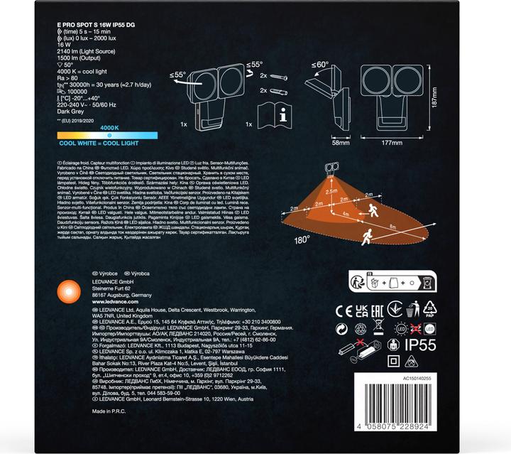 Produktbild Ledvance Endura Pro Spot Sensor (1500 lm, IP55)