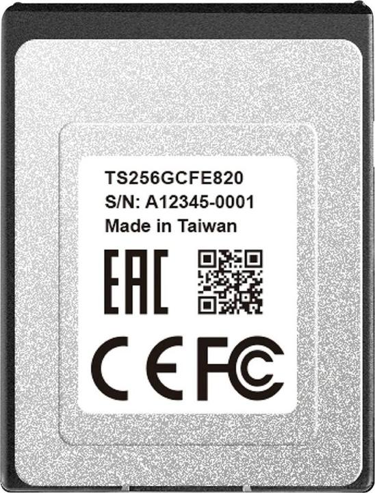 Image du produit Transcend CFexpress 820 (256 Go, CFexpress type B)