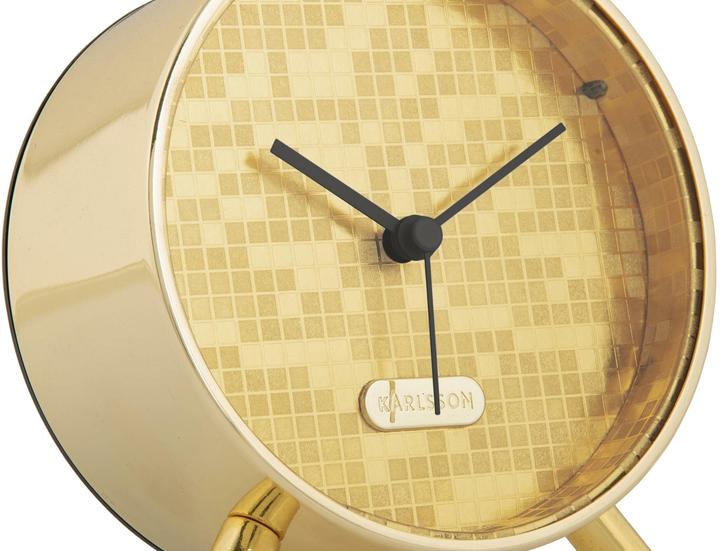 Produktbild Karlsson Klassischer Wecker Disco Bling Bling 11 cm, Gold
