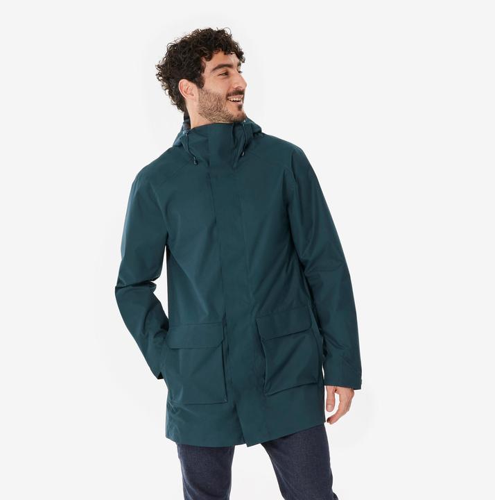 Actual product image Quechua Wanderjacke Herren lang - NH500 grün (4XL)