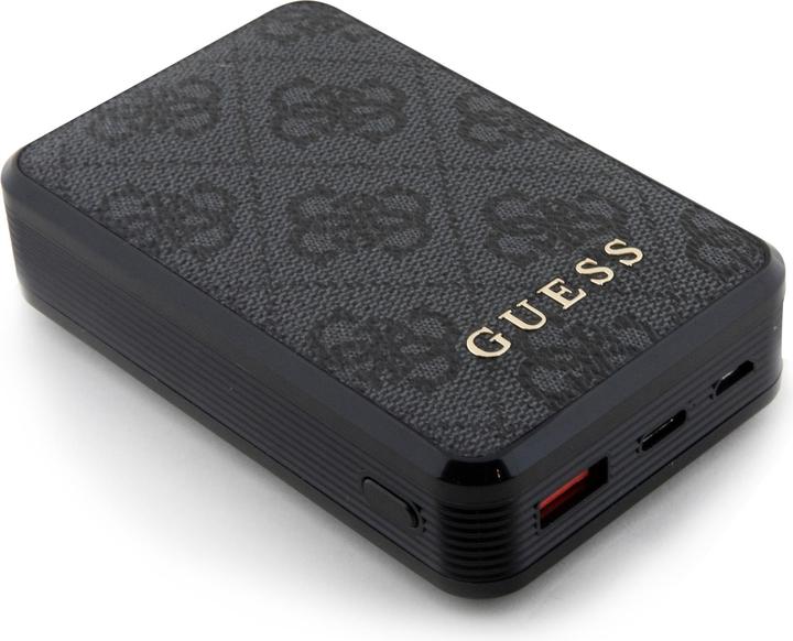 Produktbild Guess Powerbank 18W GUPB10DP4GEGK 10000mAh czarny/black 4G Leather Metal Logo (10000 mAh, 18 W)