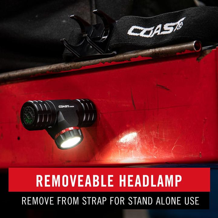 Immagine prodotto Coast XPH25R Lampada frontale ricaricabile (410 lumen) con indicatore di batteria - in blister - (410 lm)