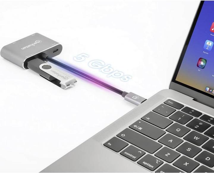 Actual product image Manhattan 130691 (USB-C, 4 Ports)
