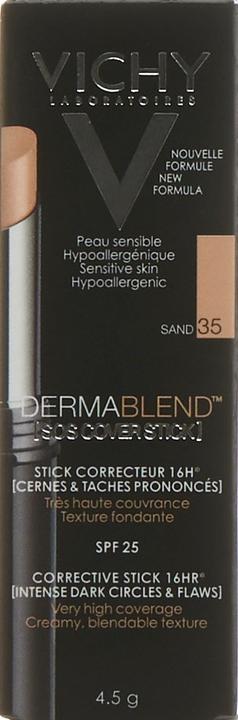 Actual product image Vichy Dermablend SOS Cover Stick 35 Sand, 4.5 g stick