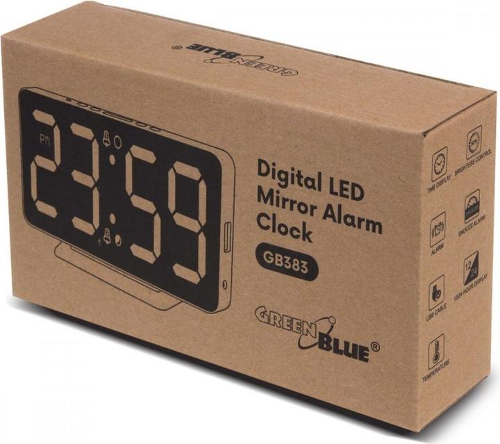 Image du produit Greenblue Horloge numérique avec alarme GB383