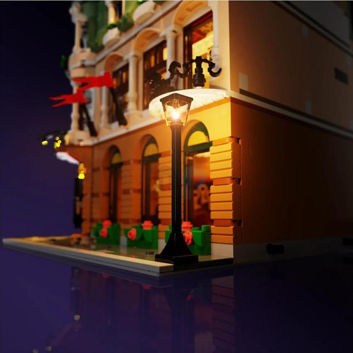 Actual product image Light my bricks LMB 2.0 LED light set for LEGO 10297 Boutique Hotel
