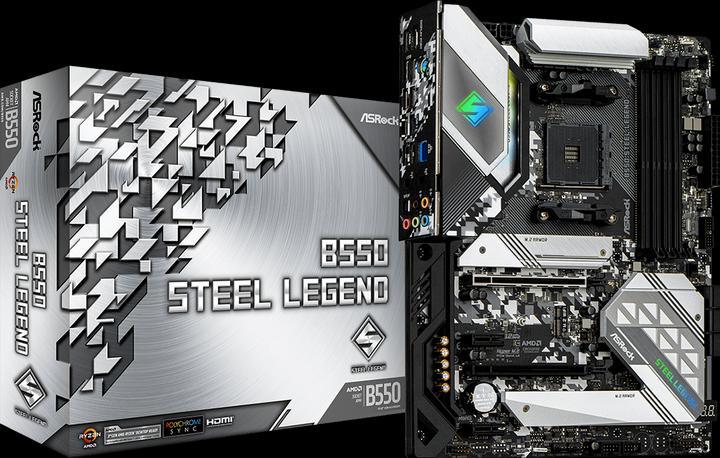 Produktbild AsRock B550 Steel Legend (AM4, AMD B550, ATX)