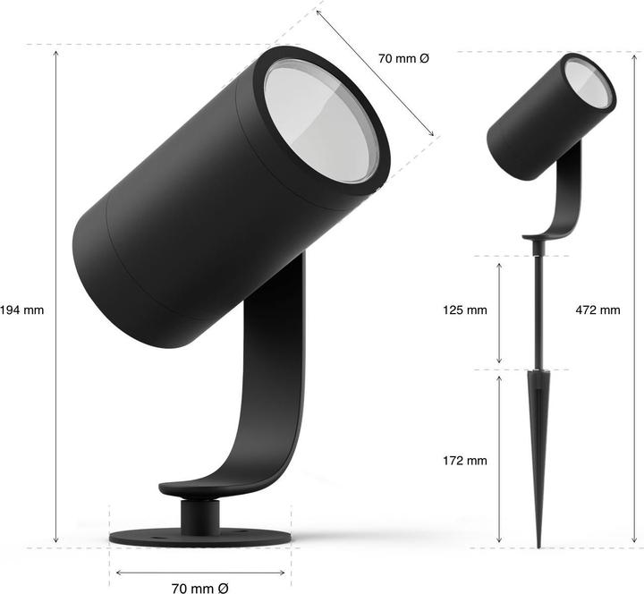 Image du produit Philips Hue Lily (640 lm, IP65)