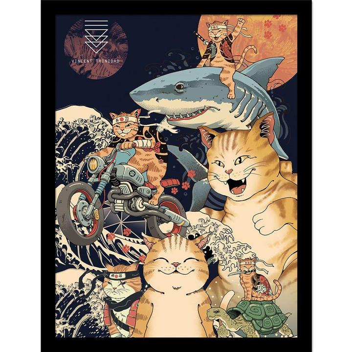 Produktbild Vincent Trinidad Gerahmtes Poster Catana BildMontage (40 x 30 cm)