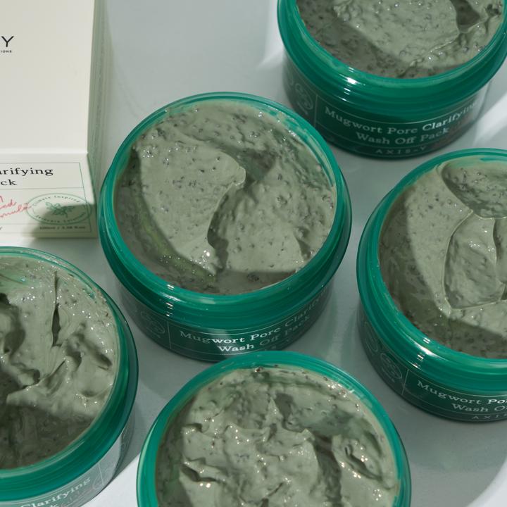 Actual product image Axis-Y Mugwort Pore Clarifying Wash Off Pack Cleansing Face Mask With Mugwort 100Ml (100 ml)