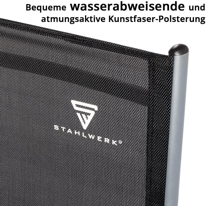 Actual product image Stahlwerk Camping chair CS-103 ST set of 4 with camping table CT-30 ST table set