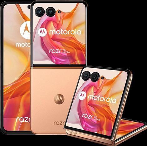 Motorola Razr 50 Ultra (512 Go, Peach Fuzz, 6.90", SIM + eSIM, 50 Mpx, 5G)