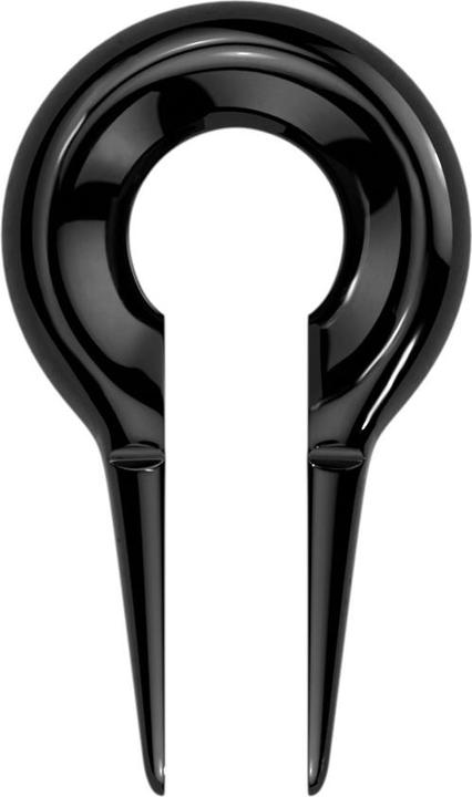 Star Piercing Ohrgewicht Schlüsselloch schwarz (Chirurgenstahl 316L)