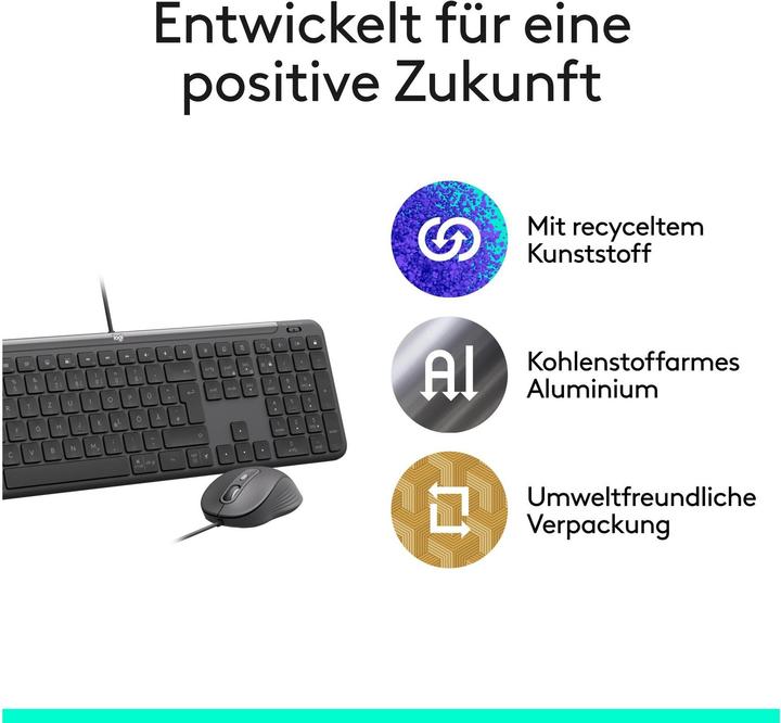 Actual product image Logitech MK620 Combo for Business (CH, Cable)
