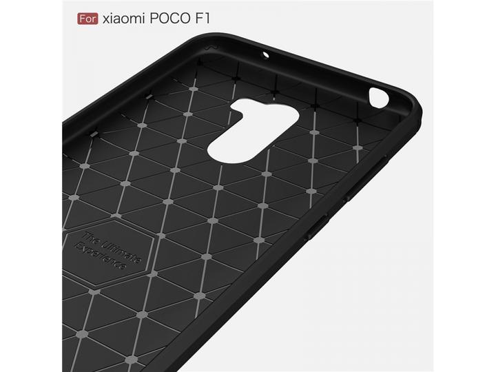 Produktbild Screenguard Xiaomi POCOPHONE F1 Hülle Carbon Brushed Soft TPU (Xiaomi Pocophone F1)