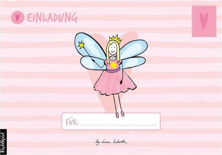 Image du produit 12 cartes d'invitation anniversaire fille (fées). Cartes d'invitation d'anniversaire pour enfants (A6, Quadrillé, Couverture rigide)