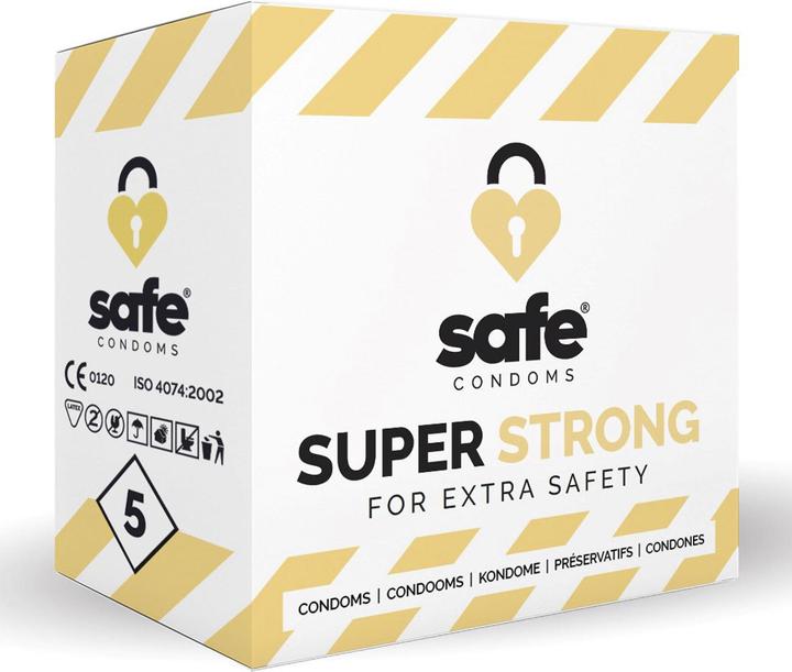Actual product image Safe Strong condoms: extra strength and comfort for demanding moments (5 pcs.)