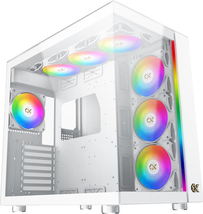 Image du produit Xigmatek Boitier Moyen Tour E-ATX Aqua Ultra RGB avec panneaux vitrés (Blanc) (ATX)