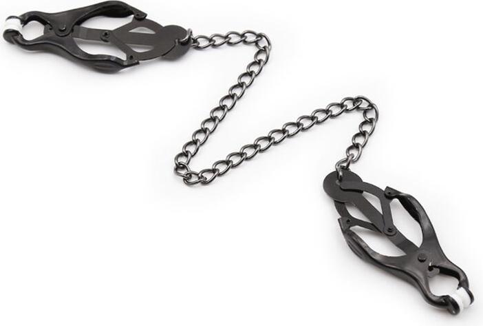 Actual product image Ohmama Dark Chain Japanese Nipple Clamps