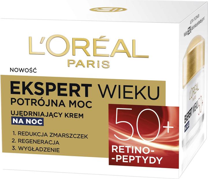 Immagine prodotto L'Oréal Paris L'Oréal Age Specialist Expert Age 50+ crema viso notte 50ml (50 ml, Crema notte)