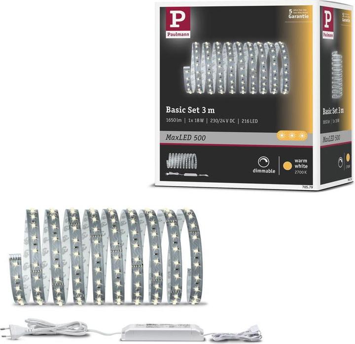 Produktbild Paulmann MaxLED 500 Stripe Set (Warmweiss, 300 cm, Indoor)