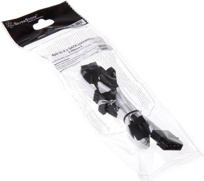 Productafbeelding Silverstone ATX uitbreiding 4-4 (SATA) pin wit