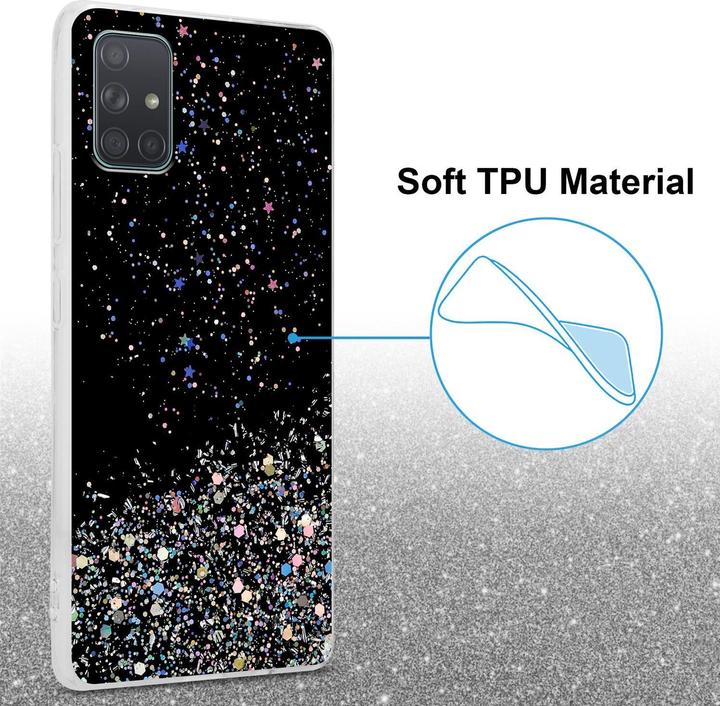 Image du produit Cadorabo Couverture TPU paillettes scintillantes (Samsung Galaxy A71)