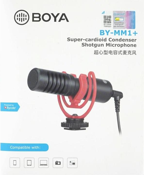 Image du produit Boya BY-MM1+ Microphone compact à clipser