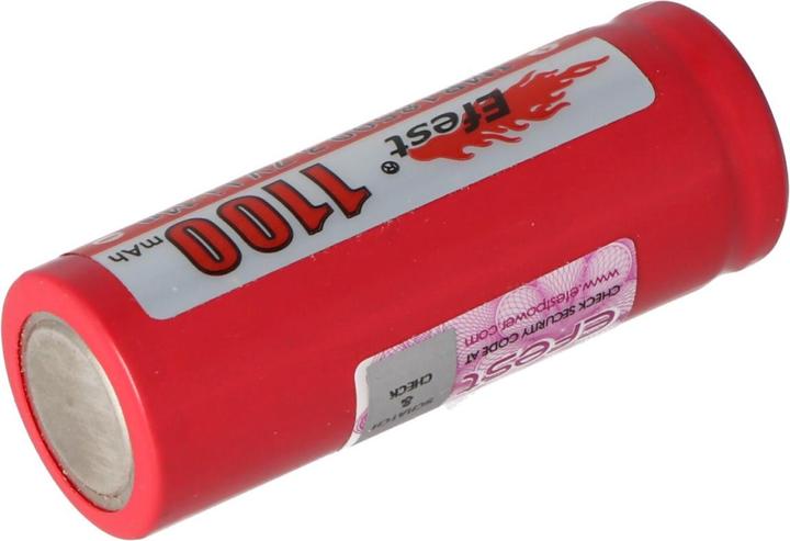 Actual product image Efest Akku IMR 18500 V1 - (Pluspol flach) (1 pcs., 18500, 1100 mAh)