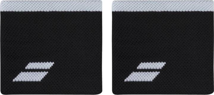 Babolat Logo Wristband Black/White (2x)