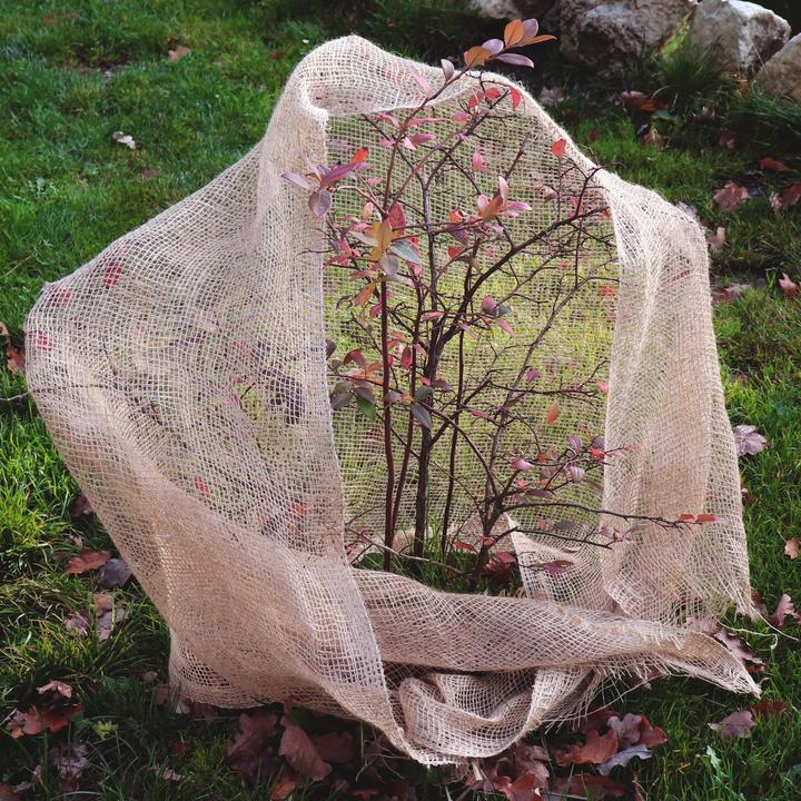 Produktbild Aquagart 55m x 1m Jutegewebe 105g/m² Jutematte Gartenjute Jute Stoff Sackleinen Juteband